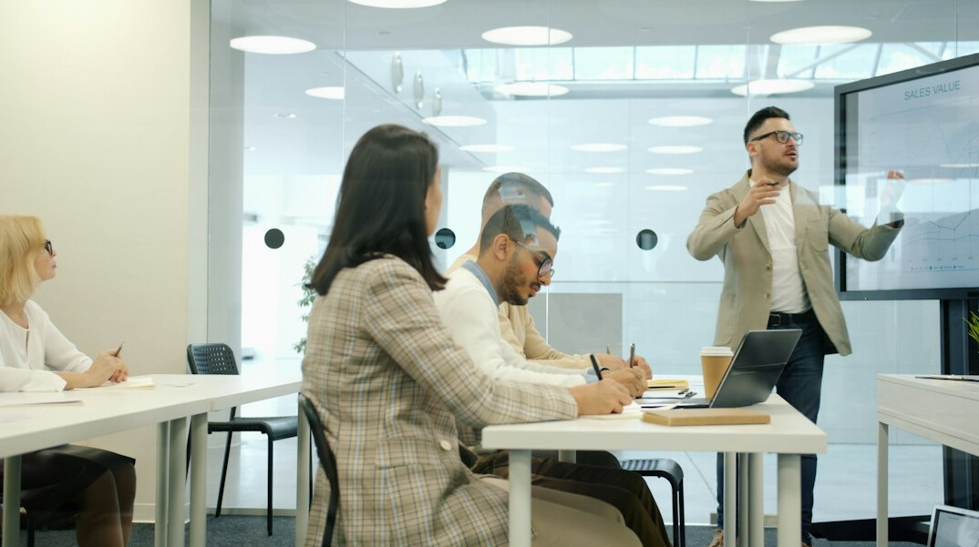 training session in office
